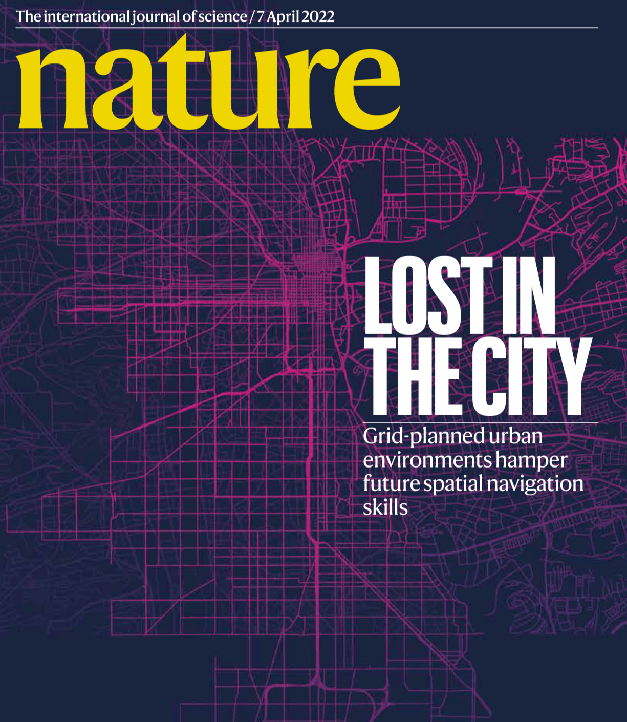 Nature cover from our 2022 paper