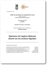 Opérateur de Laplace–Beltrami discret sur les surfaces digitales