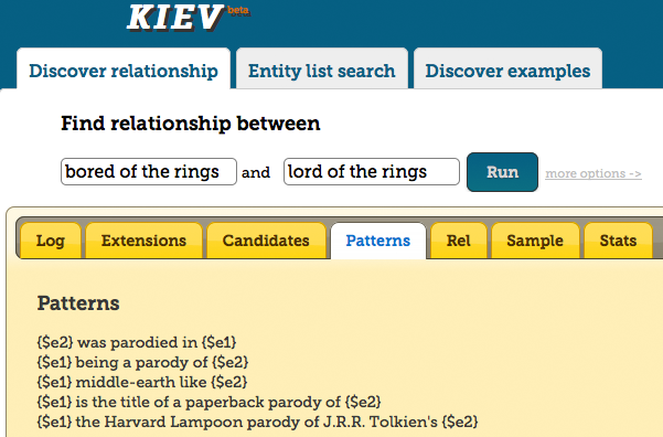 KIEV detecting relationship 1