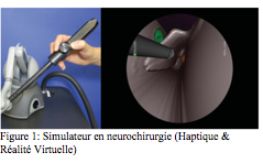 Zone de texte:  Figure 2: Simulateur en neurochirurgie (Haptique & RŽalitŽ Virtuelle)