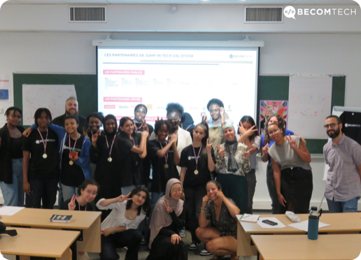 Photo: Jump In Tech training program of BECOMETECH association